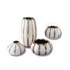 Vase doré et blanc