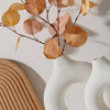 Vase blanc rond