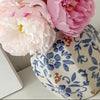 Vase bleu et blanc