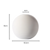 Vase boule blanc