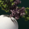 Vase boule blanc