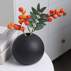 Vase Boule Noir