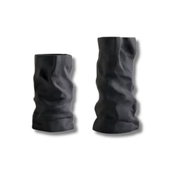 Vase Froissé Noir