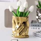 Vase Irrégulié Doré