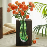 Vase Verre Bois