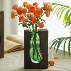 Vase Verre Bois