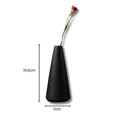 Vase Petit Conique Noir