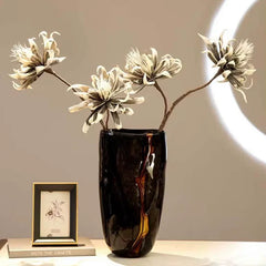 Vase Doré Noir