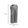 Vase Rayé Noir Et Blanc