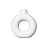 Vase blanc rond