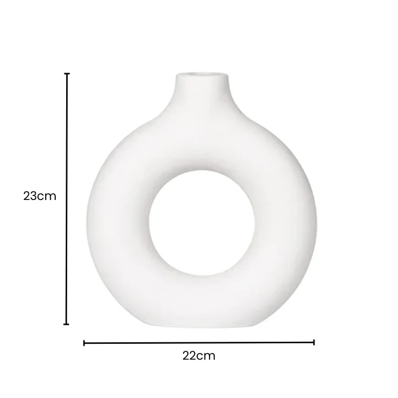 Vase Blanc Rond