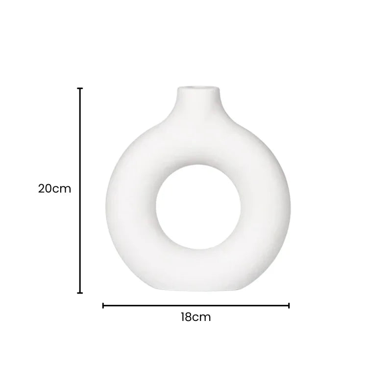 Vase Blanc Rond