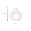Vase blanc rond