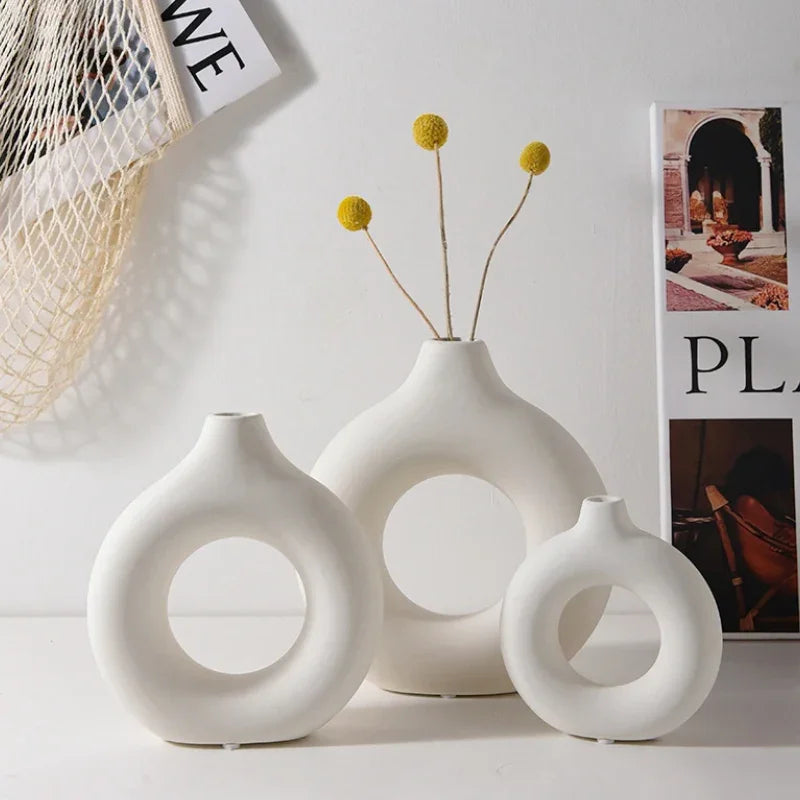Vase Blanc Rond