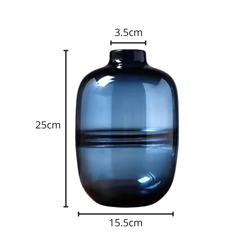 Vase Bleu Verre