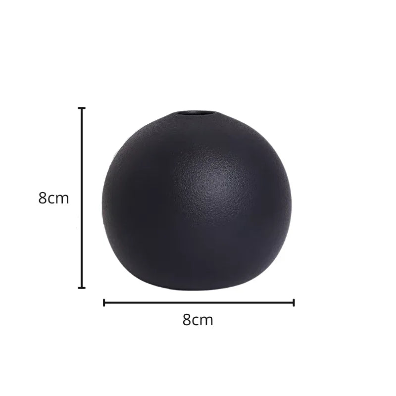 Vase Boule Noir