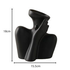 Vase Buste Femme Noir