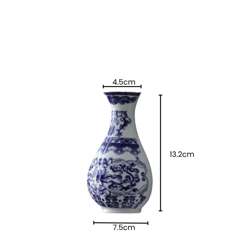 Vase Mural Céramique Bleu