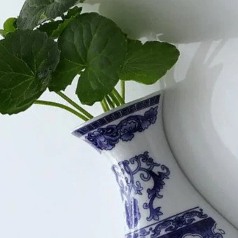 Vase Mural Céramique Bleu