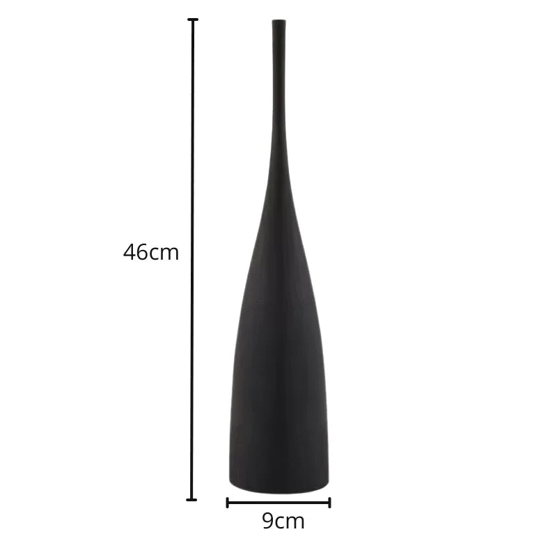 Vase Haut Noir