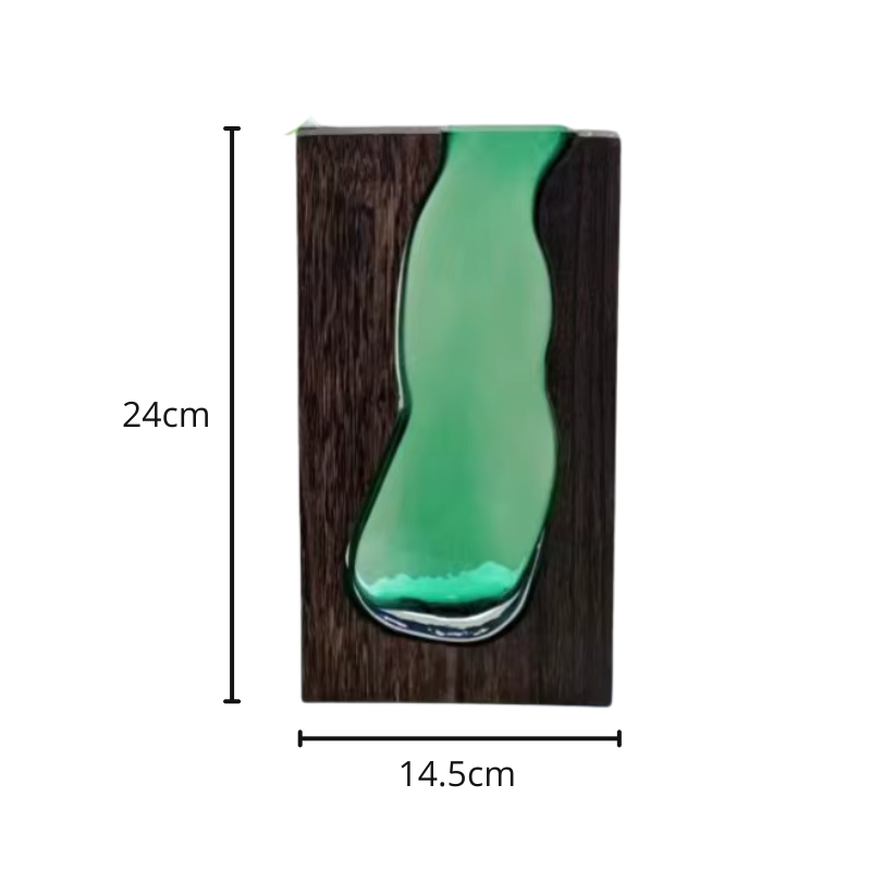 Vase Verre Bois